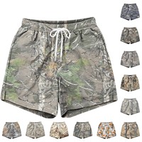 Fashion Men's Athletic Camouflage Print Shorts Summer High Quality Outdoor Casual Loose Hiking Jogging Short Pants