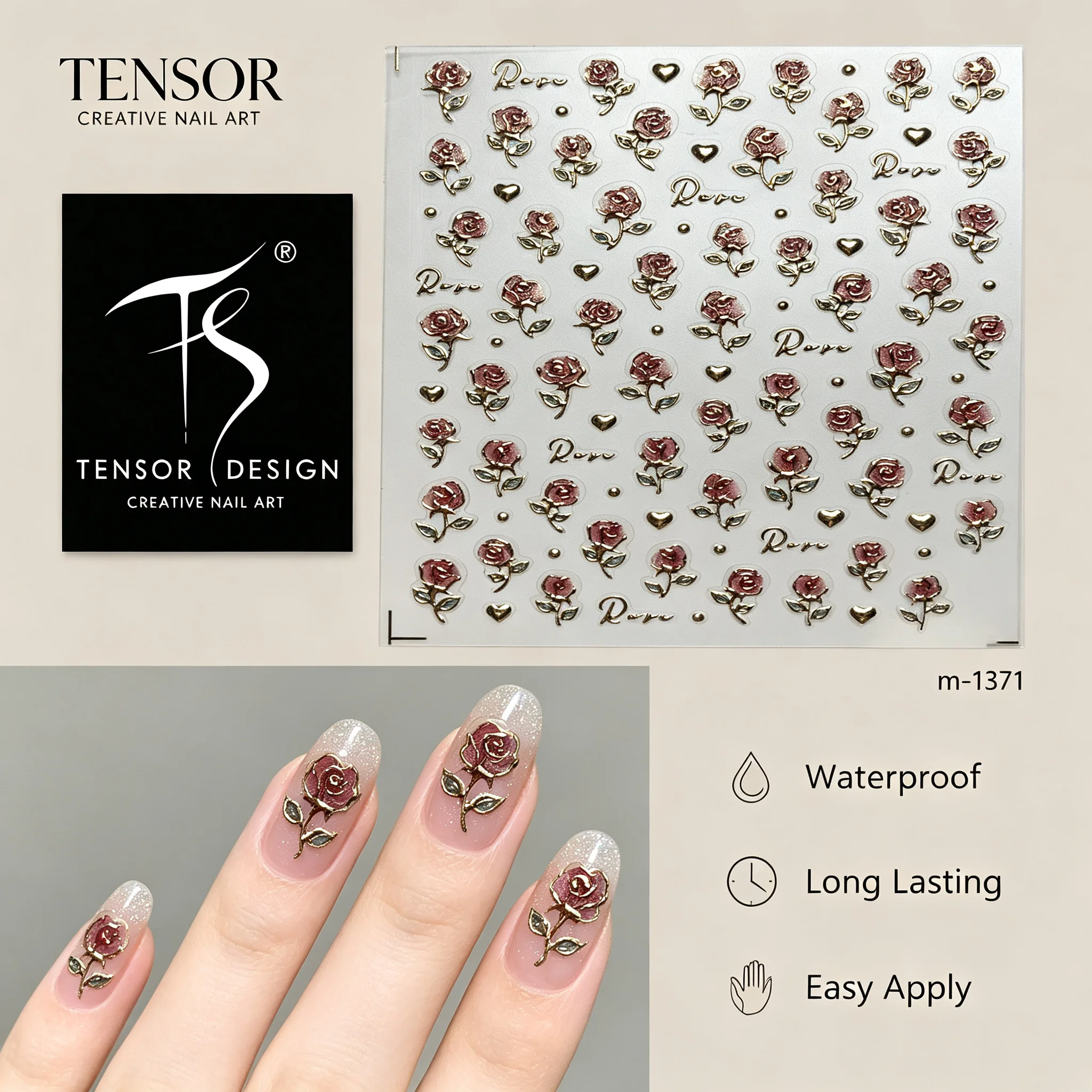 ملصقات أظافر تينسور نيل بتصميم - مراجعة Nail Art Elegan وسعره