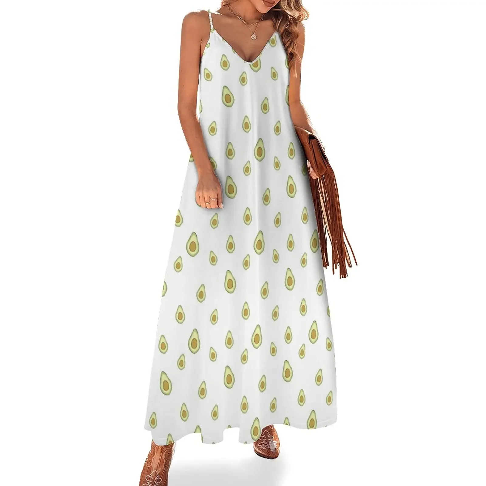 

Avocado Sleeveless Dress Women's summer dresses Women's dresses Dress