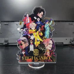 15CM Japan Anime HIGH CARD Figures Finn Oldman Chris Wendy Sato Cosplay Acrylic Stands Model Plate Desk Decor Toy Fans Xmas Gift