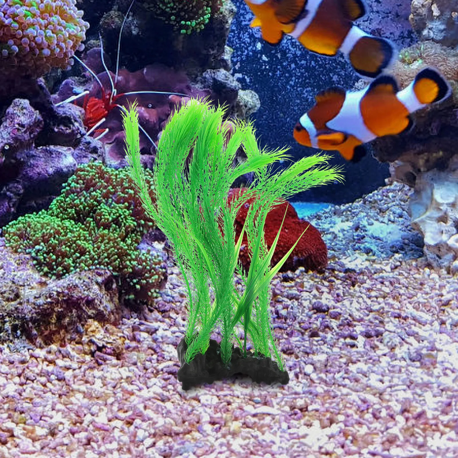 

Artificial Aquatic Plants Aquarium Decoration Vivid Natural Fish Tank Plants Plastic AccessoriesFox Tail Water Grass Pet