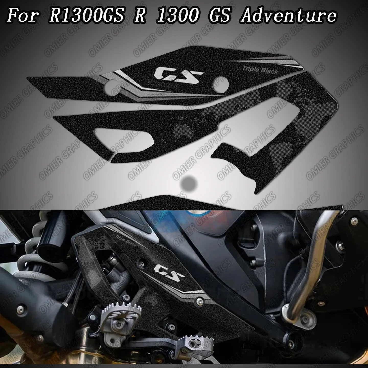 

Motorcycle Accessories Rear Heel Protectors Stickers Decals For R1300GS R 1300 GS 2023 2024