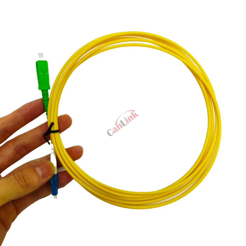 10pcs SC/APC-LC UPC Fiber Patch rette 3.0mm LSZH G657A 1/2m/3m SC UPC Fiber Jumper Simsake