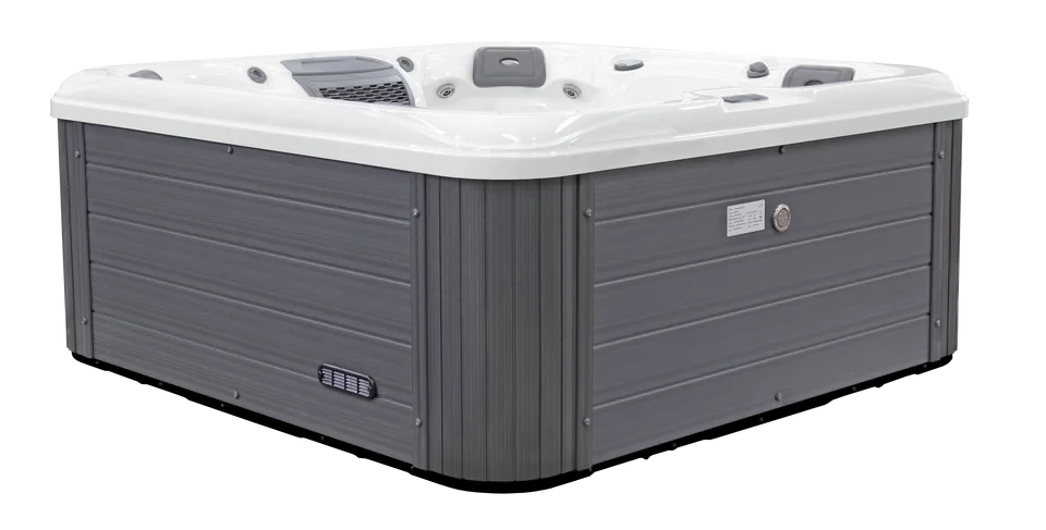 Jacuzzi de Lujo ZXHK para 5 Personas, Spa con Hidromasaje, Piscina de Masaje al Aire Libre