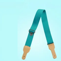 Excellent Cotton Guitar Strap Leather End with Guitar Picks Holder Guitar bass accessories