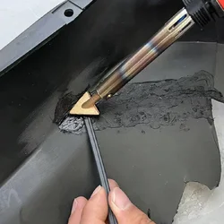 2 stücke 16mm/20mm Kunststoff Reparatur Dreieckige Kupfer Glättung Kopf Lötkolben Kopf Leder Für 60 Watt Kunststoff schweißen Kit