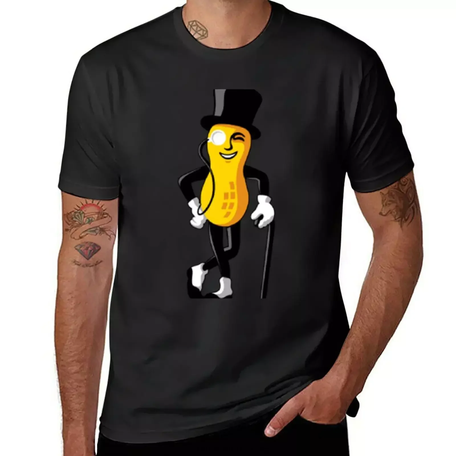 PLANTERS MR. PEANUT T-Shirt kawaii clothes sweat T-shirts for men cotton