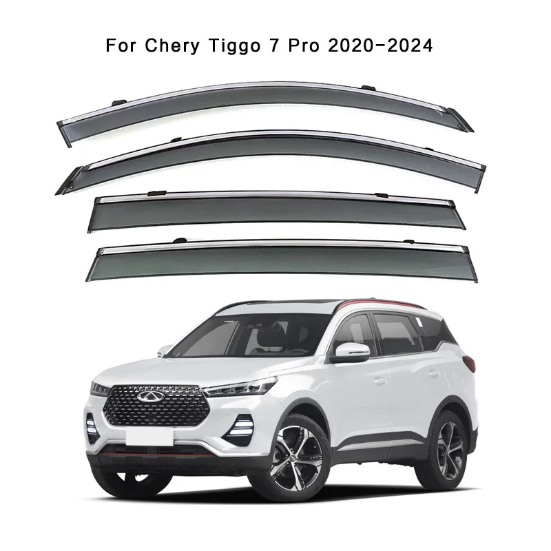 تستخدم خصيصًا لشيري 2020-2024 تيجو 7pro درع المطر واللمعان حقن درع المطر السميك وشريط الطقس