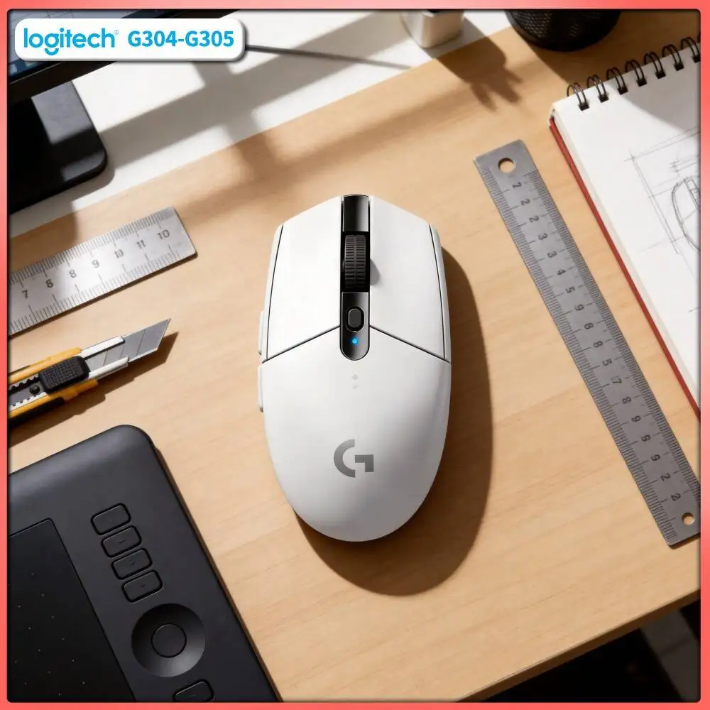 Logitech G304 Wireless Gaming Mouse 12000 DPI HERO Sensor LIGHTSPEED 1ms 9-Month Battery Office Fast Response Users