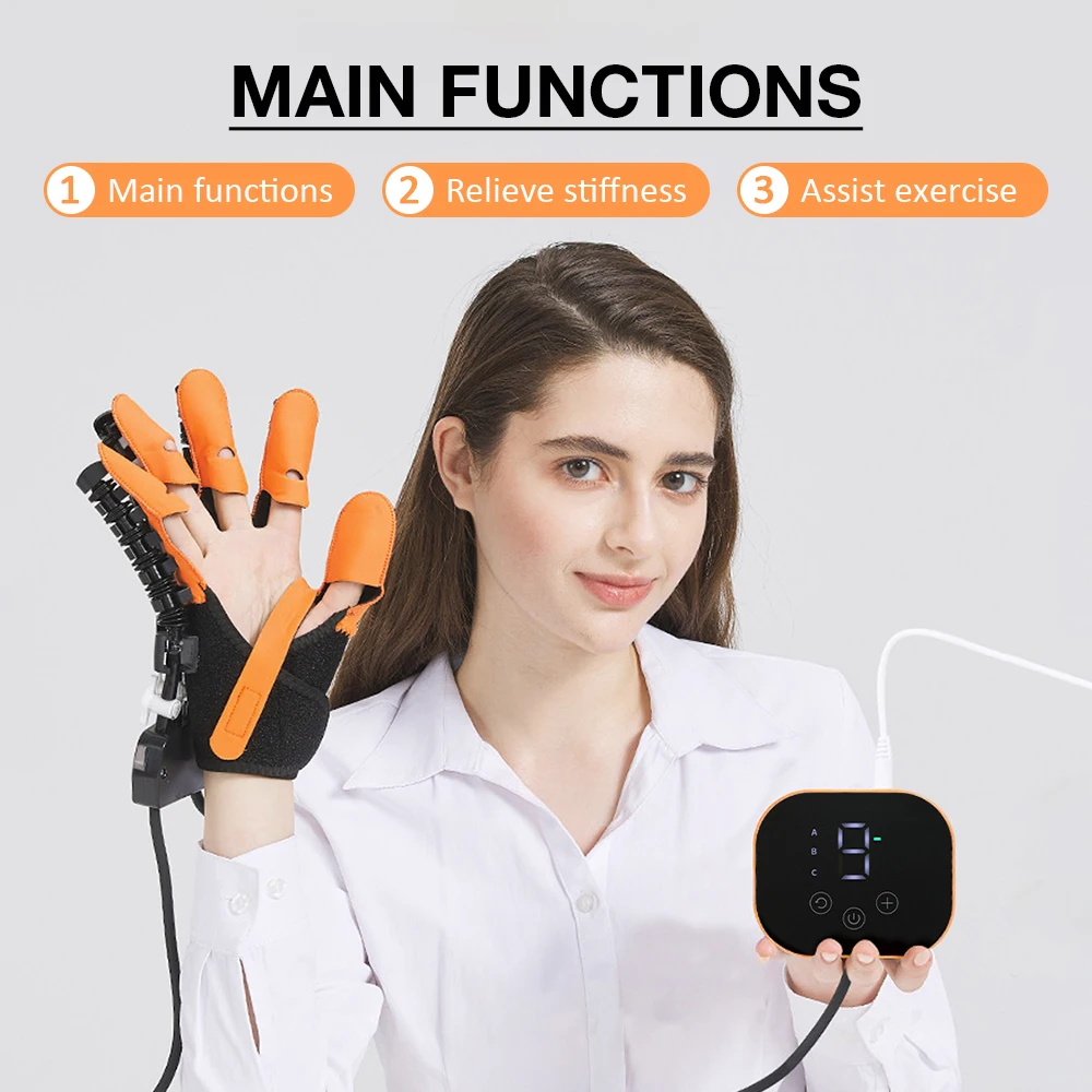 Stroke Hemiplegia Rehabilitation Intelligent Massage Gloves Finger Training Rehabilitation Hand Function Recovery Finger Trainer