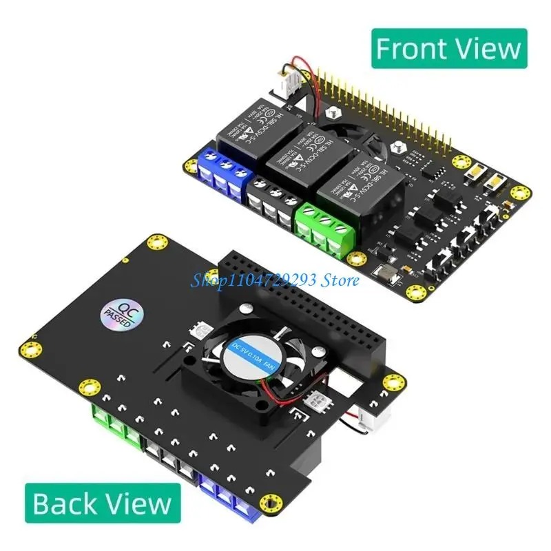 Y2GD Industrial Relays Modul Netzteil Controller -Expansionskarte mit Doppellüfter