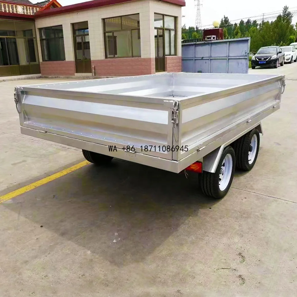 Dump Trailer Hydraulic Tipping Farm Trailer for Tractor Original Factory Tipping Trailer Tractor 15t 5x7