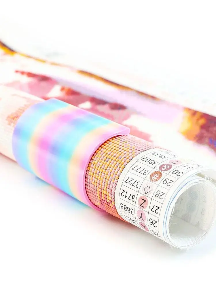 Support de rouleau de toile d'art de diamant, accessoires d'art de diamant, outils pour garder les toiles de tailles en vérifier pour organisateur de toile de diamant