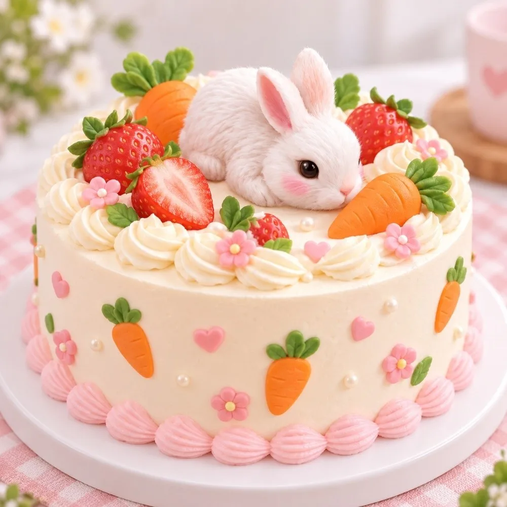 Food Grade Silicone Rabbit Silicone Mold Non Stick Surface Easy Release 3D Rabbit Mold Odorless Easy to Clean Candle Mold