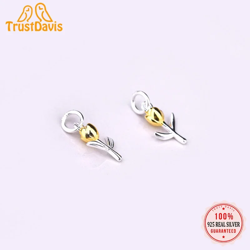 الثقة ديفيس ريال 925 فضة روز زهرة قلادة اليدوية عقد دي اي واي سوار إكسسوارات غرامة 925 الفضة والمجوهرات HY559