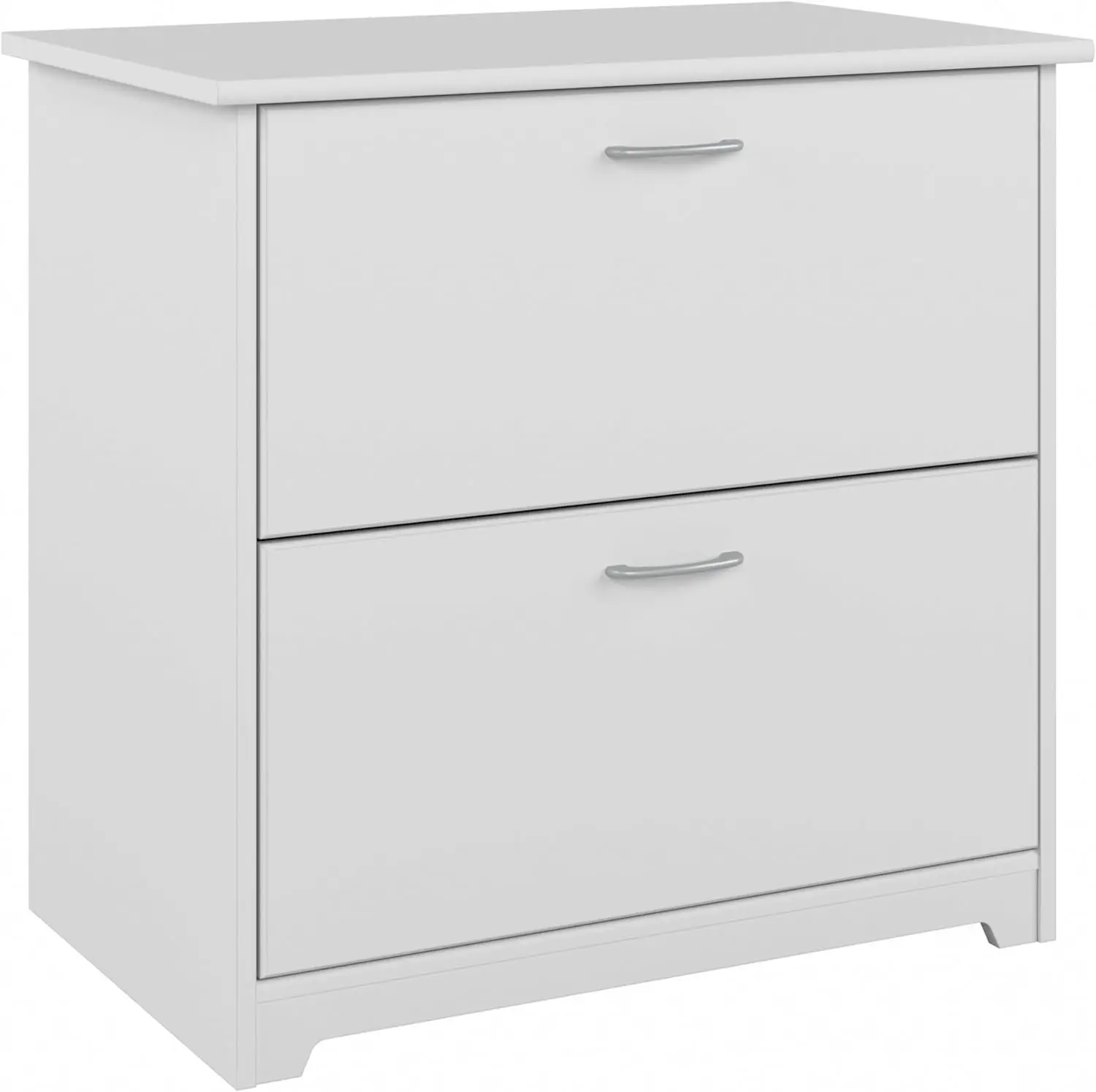 

Furniture Cabot 2 Drawer Lateral File Cabinet in White, Home Office Chest for Letter, Legal, and A4-size Document Storage