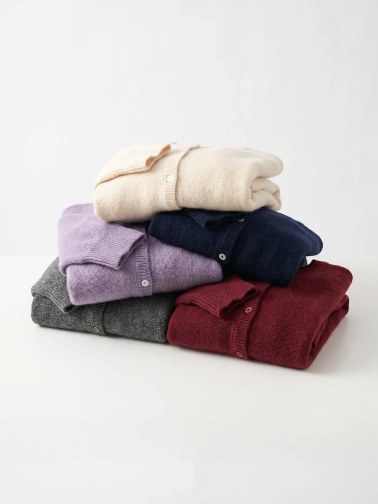Autumn Winter Fashion O-Neck Versatile Slimming Basis Sweater 2026 Vintage Long Sleeve Y2k Tops Korean Knitted Women's Cardigan