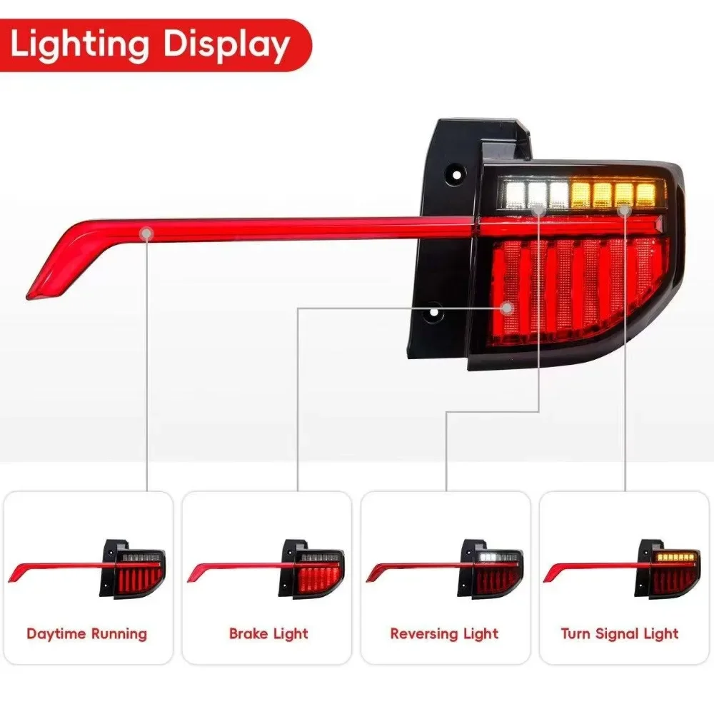 Upgrade Car Taillight & Through Light Set For VINFAST VF3 2024-2025 Driving Brake Reverse Lamp Daytime Running Light Trunk Lamp