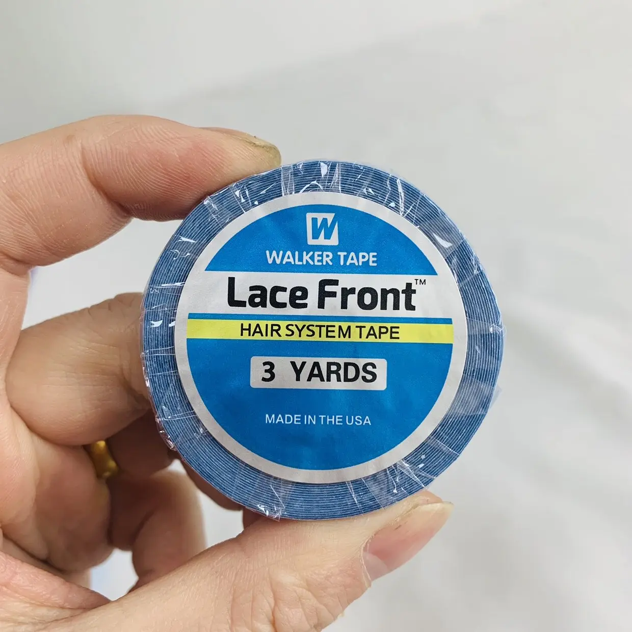 วิกผมและลูกไม้ด้านหน้า3หลา0.8ซม., 1.0ซม., 2.0ซม. วิกผมสองด้านอุปกรณ์เสริมวิกผมผมปลอมสำหรับแต่งผมสองด้าน