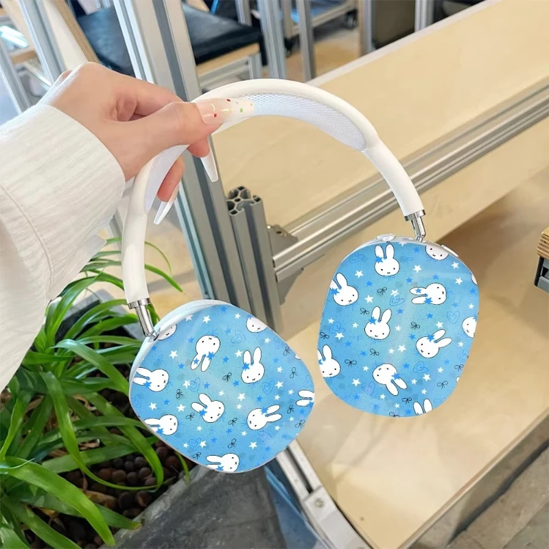 Miffy Kawaii Anime Cartoon Rabbit Headphone Protective Case Dreamy Ins Personality Suitable for AirPods Max2 Protective Case