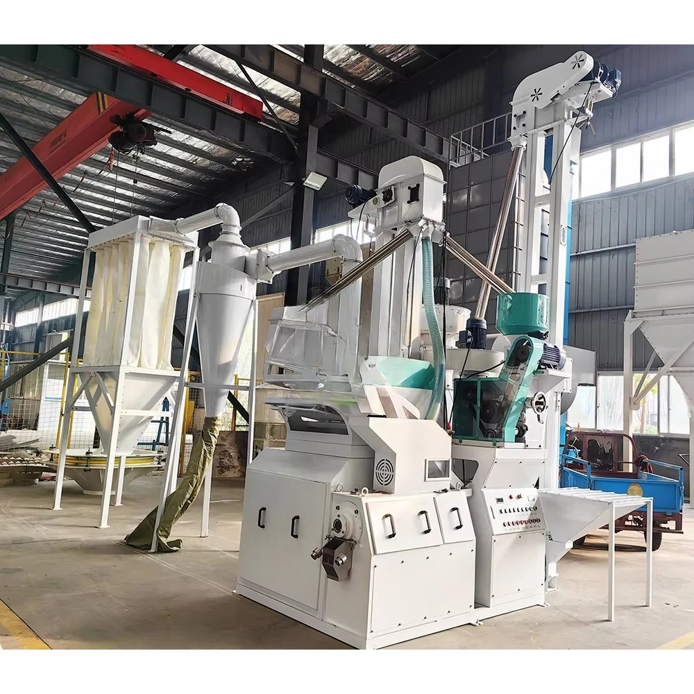 1000 kg Rice Mill 4 in 1 Combine Rice Milling Machine Mini Rice Mill Machine