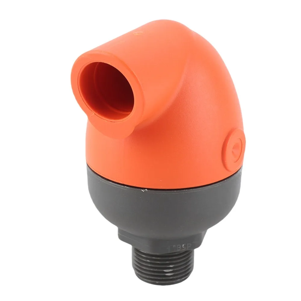 Nylon Agricultural Irrigation Exhaust Valve BSP Male Thread Orange and Black Grey Agricultural Irrigation Relief Valve