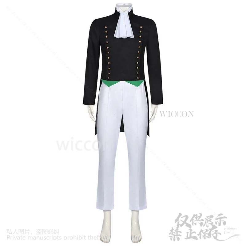 Sieglinde Sullivan Cosplay Black Anime Butler Costume Jacket Pants Bow Tie@Lifelike// cosHalloween Christmas Party Customized