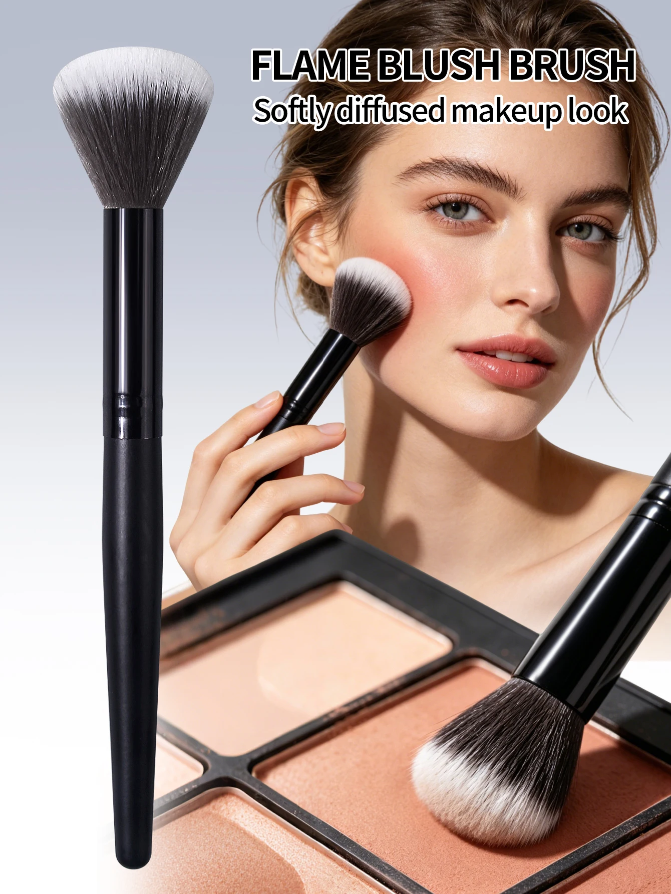 Highlighter Blush Brush Premium Contour Setting Powder Brushes Flawless Under Eye Dense Face Makeup Brush For Blending