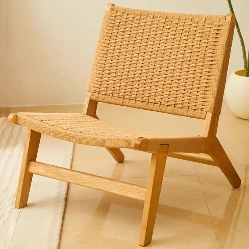 

Rattan Wooden Folding Chair Heavy Duty Lumbar Support Beach Relax Folding Chair Outdoor Garden Sillas Plegables Furniture