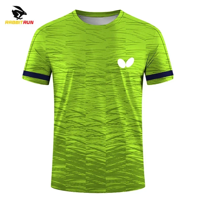 Camisetas de tenis de mesa para hombres y mujeres, camisetas de Bádminton de manga corta, uniformes de entrenamiento de competición, deportes de