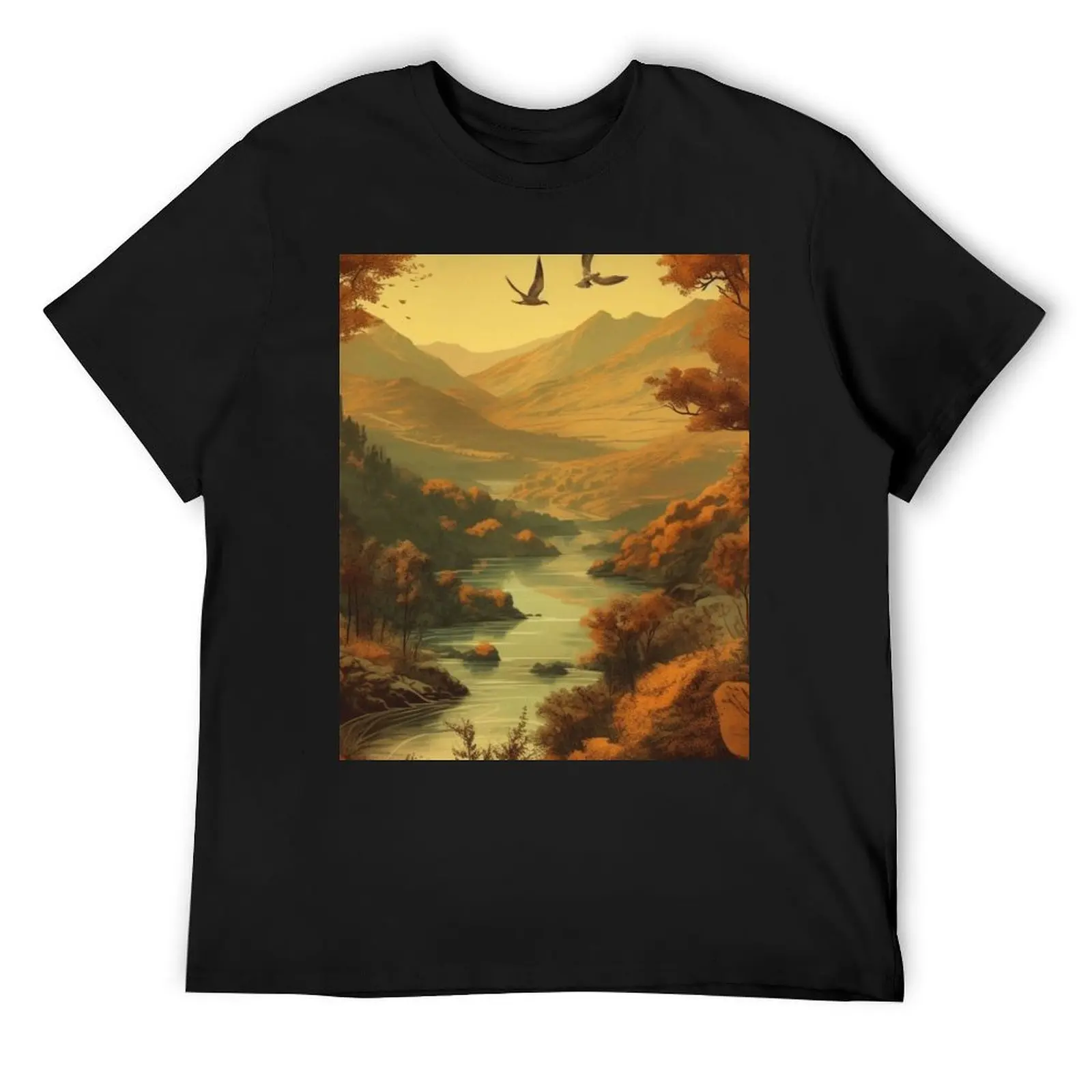 

Autumn in Douro Valley Allegory T-Shirt customs anime shirt boys whites mens funny t shirts