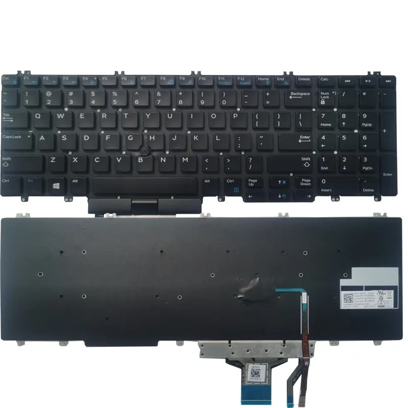 New For DELL Precision 3500 3501 3540 3541 Latitude 5500 5501 5510 5511 US Keyboard With Pointing Stick 0M25NK PK132FA1B01