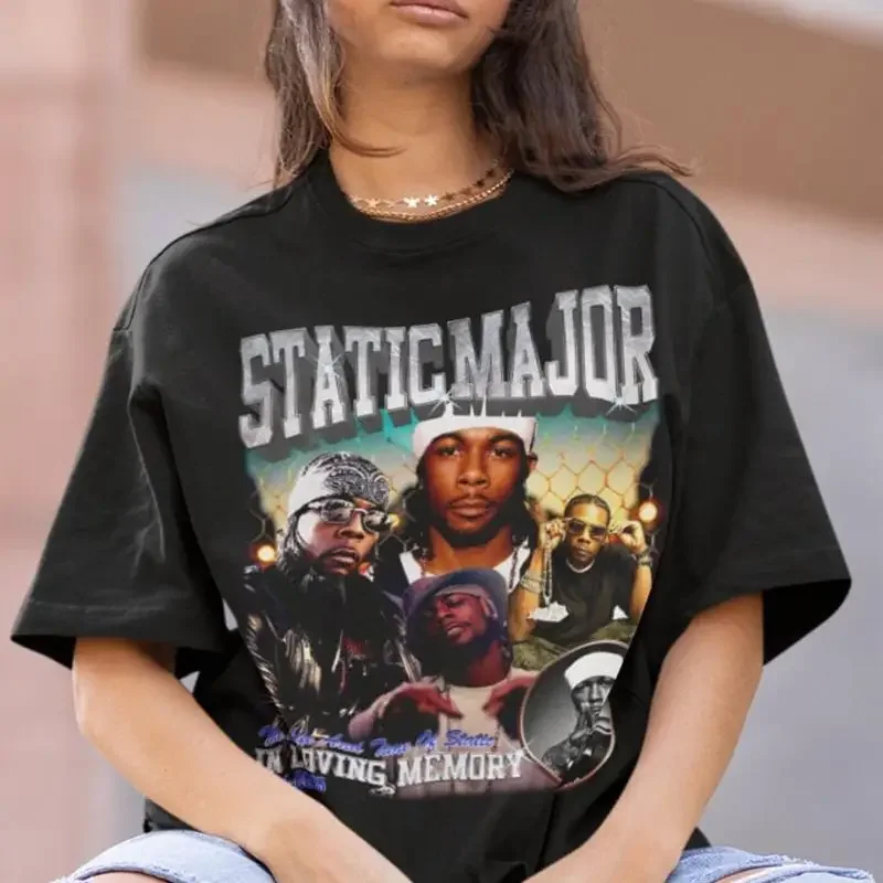 Static Major Hiphop T Shirt Sweat Vintage Rnb 4