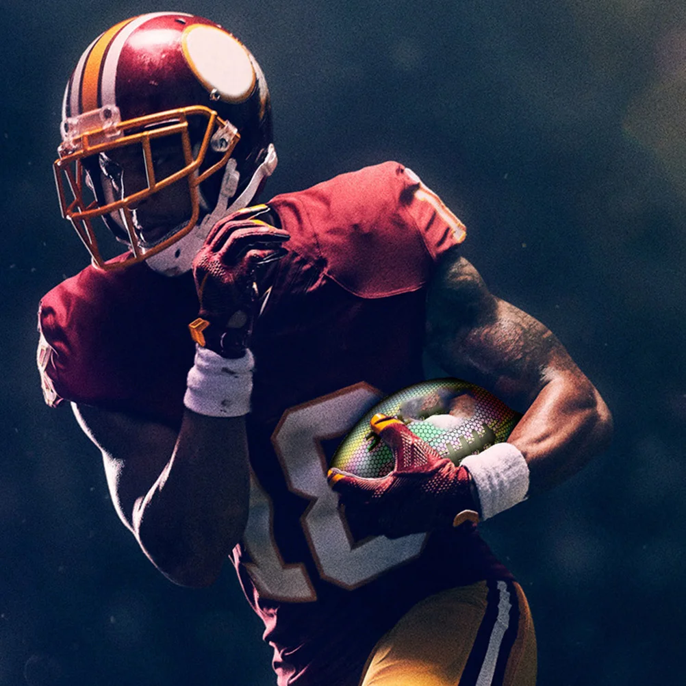 1 pezzo di pallone da rugby a fluorescenza, allenamento professionale, esercizio, competizione, accessorio, calcio, sport, regalo