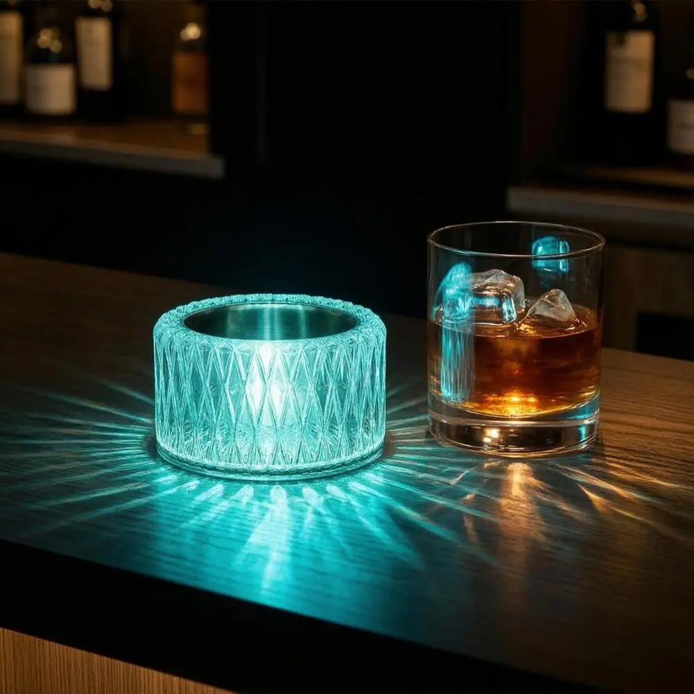 Rechargeable Desk Light Faux Night Lamp with 3/16 Color Options Stepless Dimming Led Ambient Light Usb Rechargeable for Bedroom