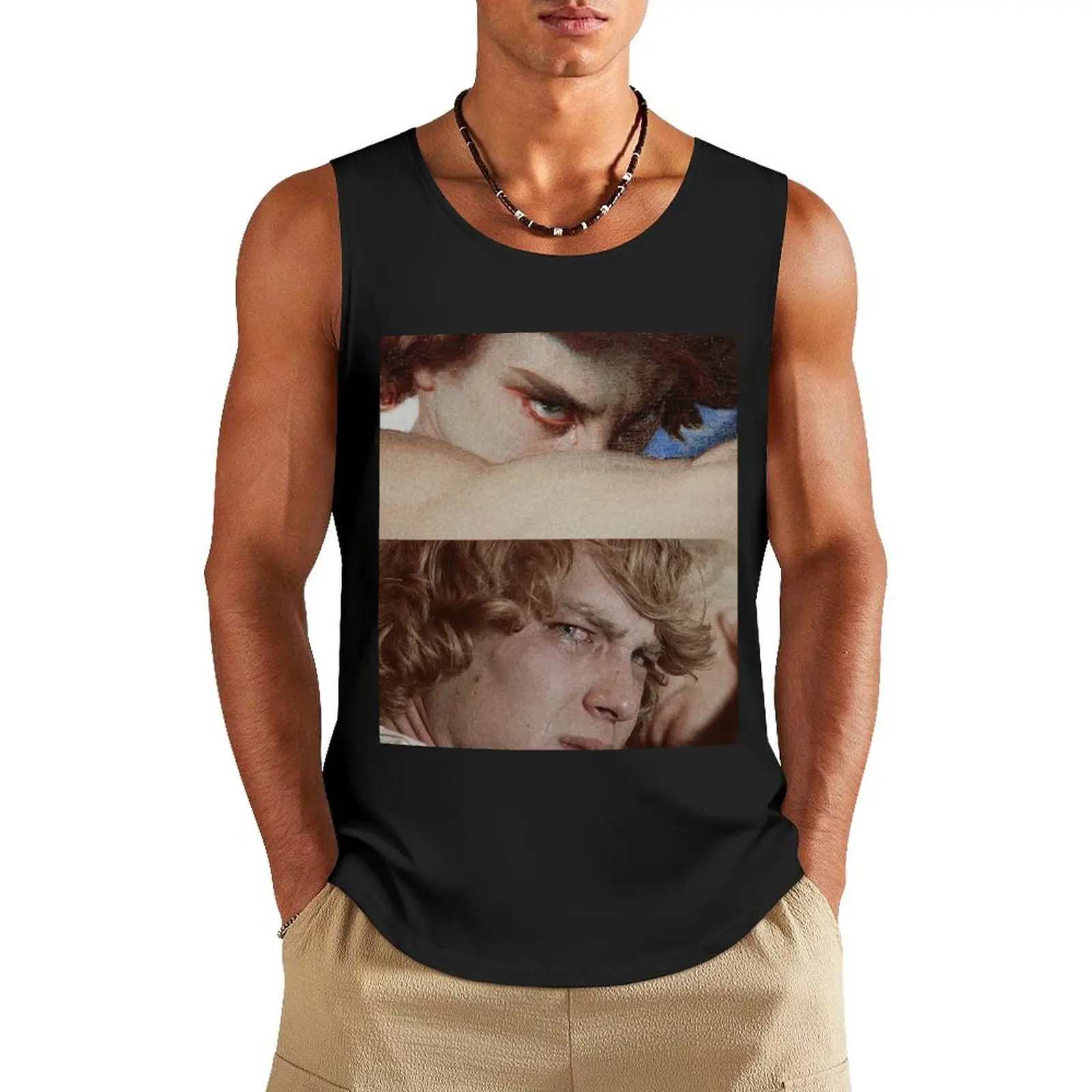 Fallen Angel by Alexandre Cabanel (1868) / Cody Fern as Michael Langdon Tank Top t shirt sleeveless vests Men's gym clothing