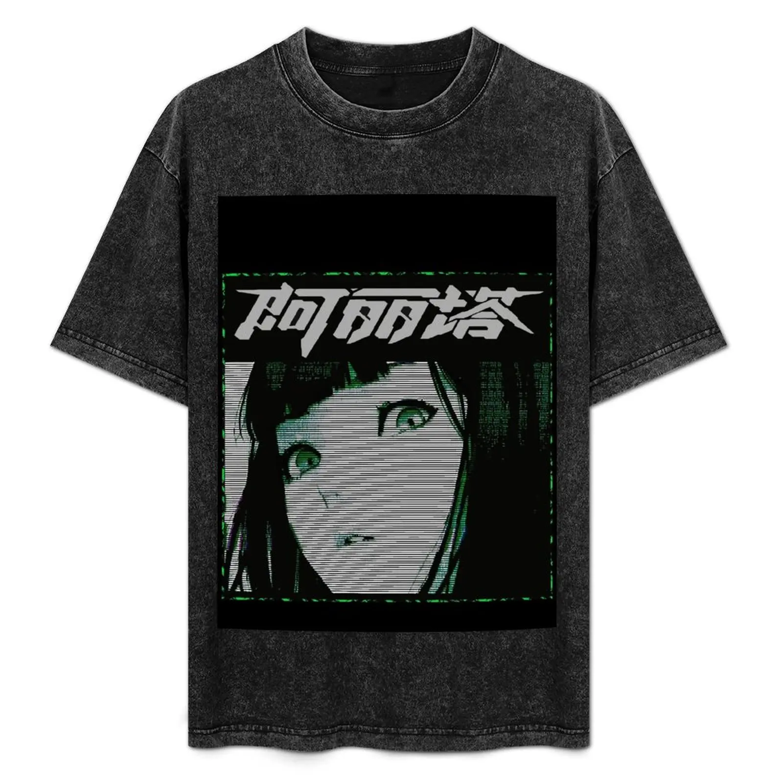 

Vaporwave Cyberpunk Japanese Anime Style Girl T-Shirt vintage t shirts oversized t shirt anime t shirts mens designer shirt