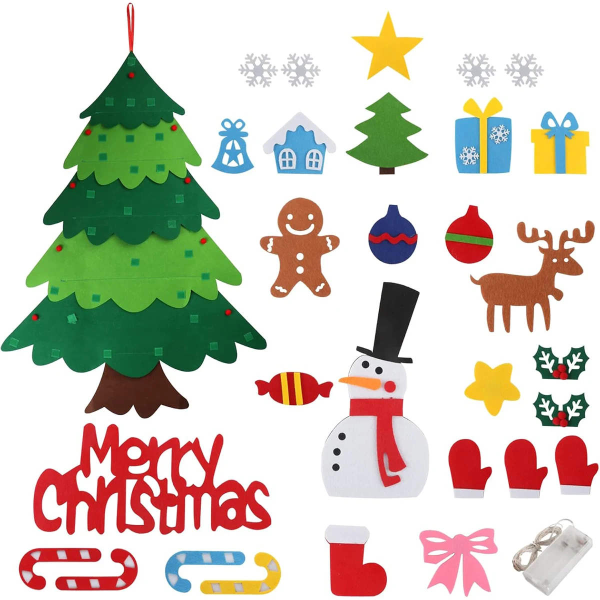 

Children's DIY felt Christmas tree set, parent-child interactive Christmas decoration, creative arrangement and decoration
