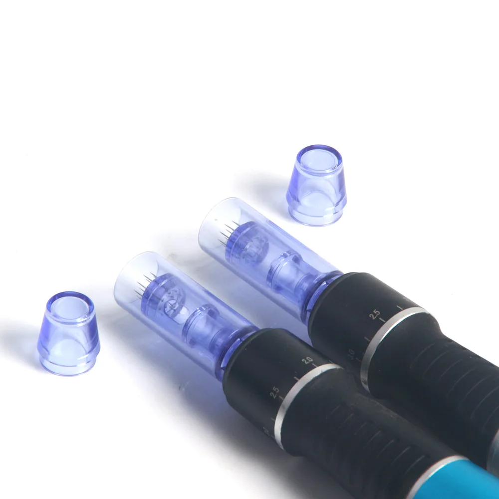 100 Stuks Safty Naald Cartridge Derma Pen Naalden Bajonetpatroon Vervanging Micronaalden Dor Dermapen A1/M5/M7/E300