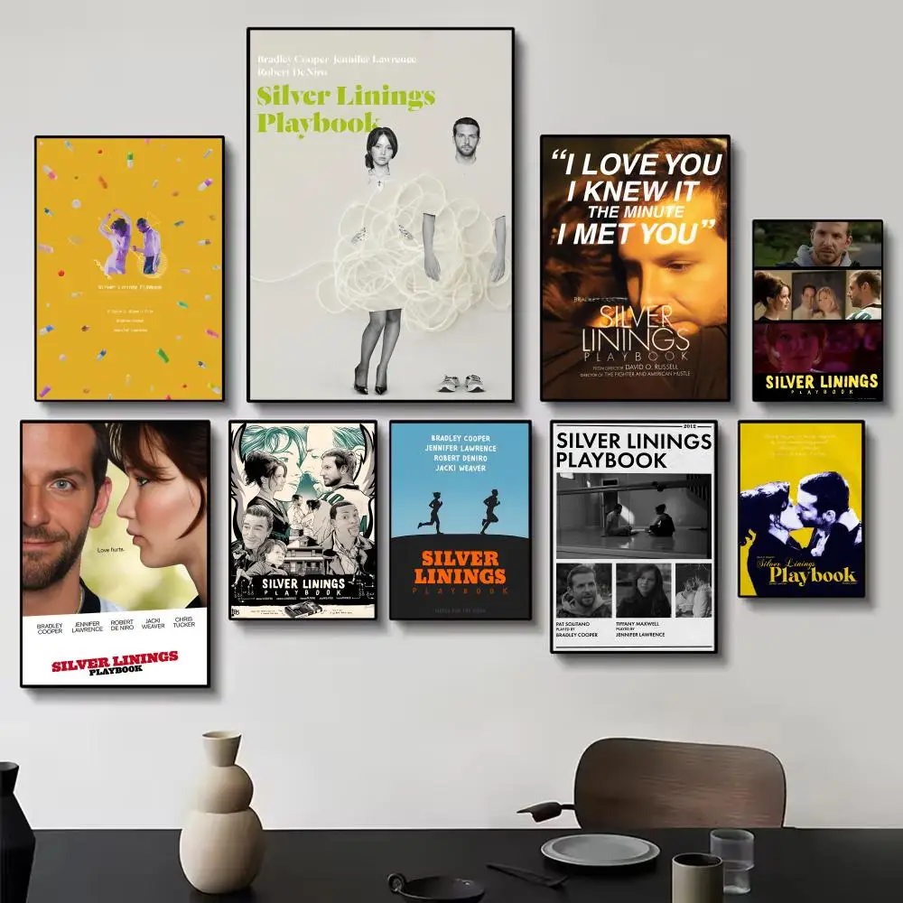 Raw Heartfelt S-Silver Linings Playbook Indie Drama Poster Painting Wall Art for Living Room Home Gifts Decor Mural