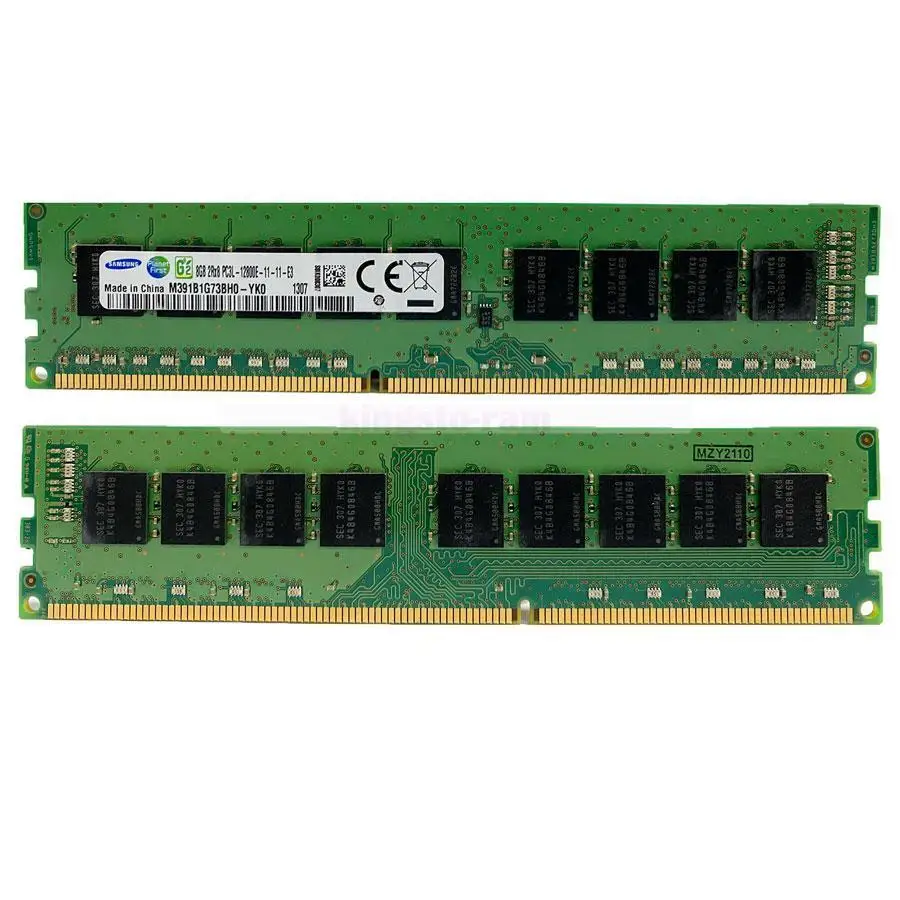 SAMSUNG 8GB 16GB 32GB DDR3 1333MHz 1600MHz 1866MHz PC3-10600E PC3-12800 PC3L-12800E PC3-14900E ECC UDIMM Memory Ram 2Rx8 240-pin