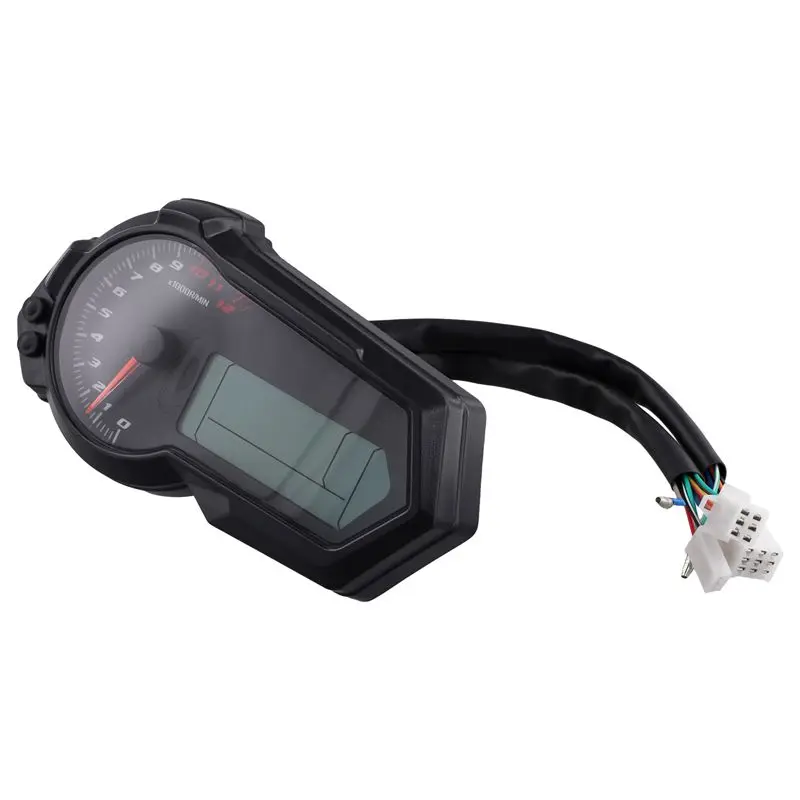 Dependable-Motorcycle Universal 1200RPM Odometer Tachometer UTV LCD Digital Speedometer Gauge For 2,4 Cylinders N1-6