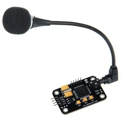 

Automatic speech recognition module including microphone serial port control voice module recording sensor
