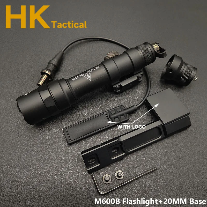 NONE Airsoft SF M600 M600B M300 Taschenlampe LED Taktische Jagd Gewehr Scout licht Pistole Waffen Lichter 600 Lumen Fernbedienung Druck Schalter 7