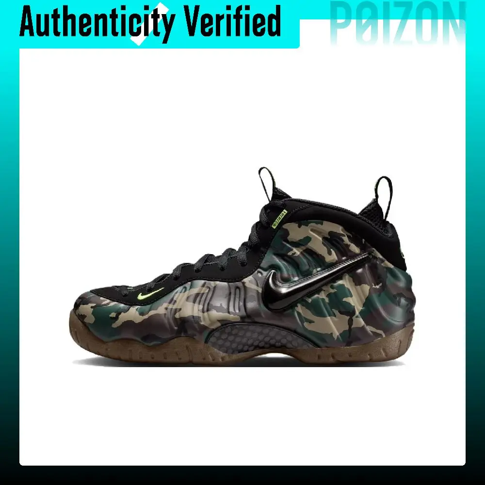 Nike Foamposite Pro High top Basketball Shoes Unisex Green 2026 Edition IM5204-001