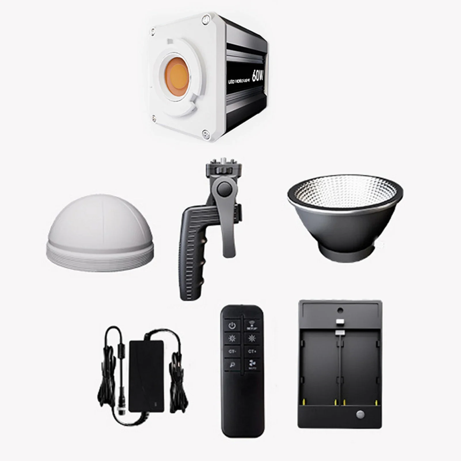 Studio Light 60W 2800K-6800K Color Temperature LED Studio Light for Photography Live Recording