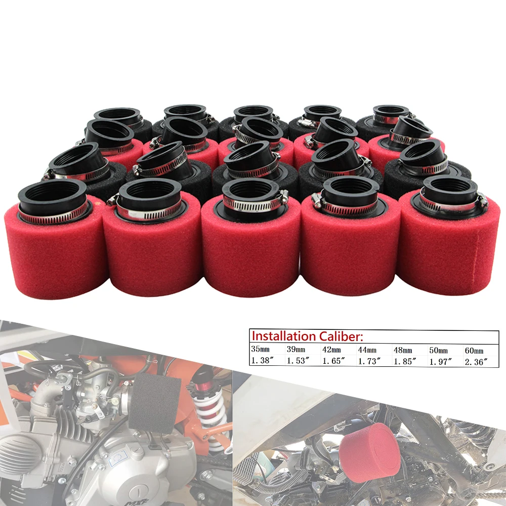 Universal Motorcycle Foam Air Filter Sponge Cleaner For 50cc-250cc Moped Scooter Pit Dirt Bike ATV Quad Go Kart Buggy Parts