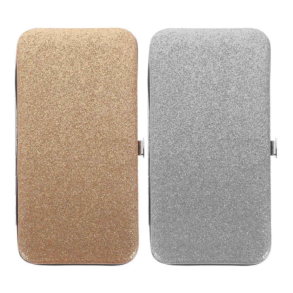 2Pcs Tweezer Case Lash Extension Organizer Multi-Used Storage Box Protective Holder for Makeup Artist Eyelash Tools