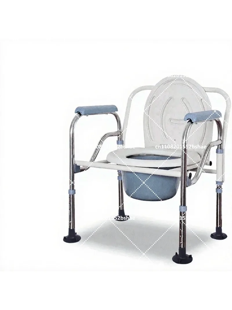 Elderly household toilet removable chair toilet portable support bedside patient squatting stool
