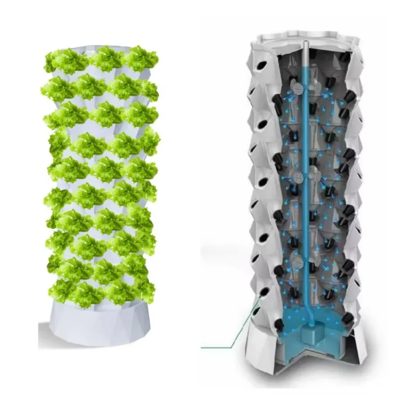 

Вертикальная гидропонная система Полностью автоматизированная гидропонная система для выращивания Аксессуары Вертикальная башня Гидропоника